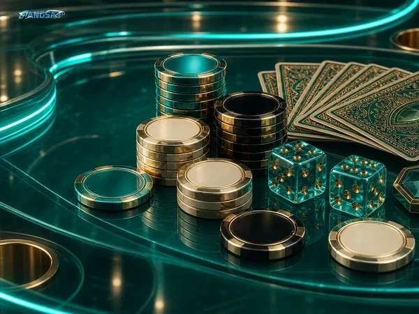 Tampilan meja permainan Teen Patti